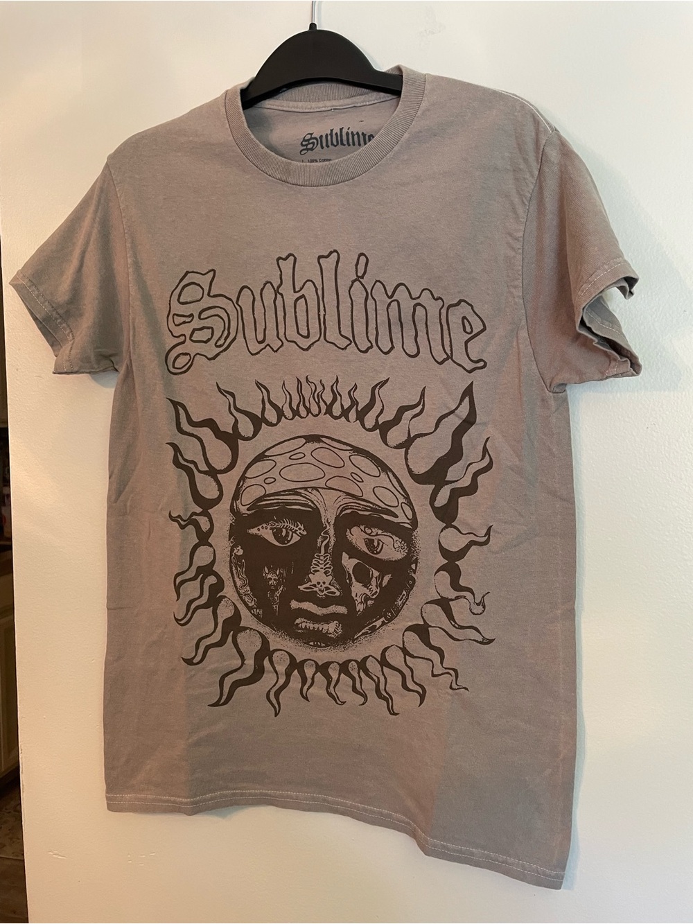 Sublime 40oz To Freedom Tracklist Band Tee Taupe 2024 Small, w/FLAW